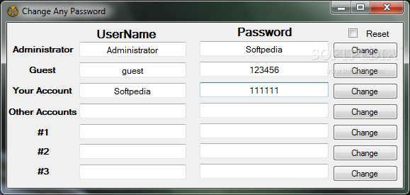 Change Any Password