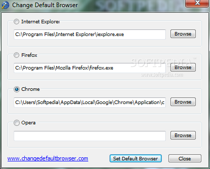 Change Default Browser