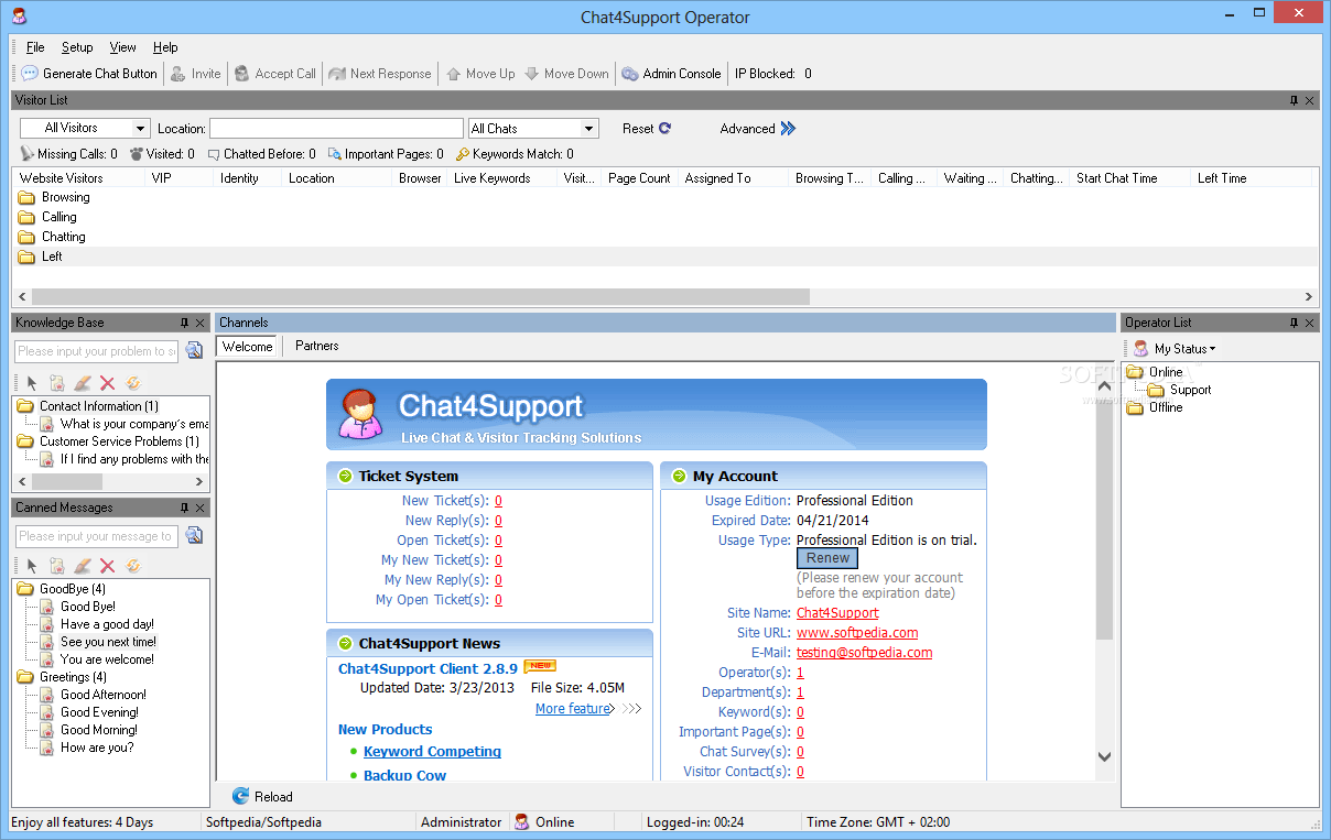 Chat4Support Operator