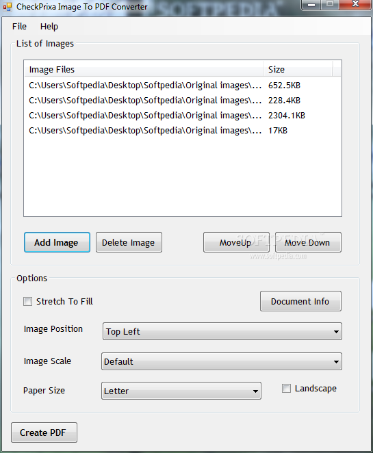 CheckPrixa Image To PDF Converter