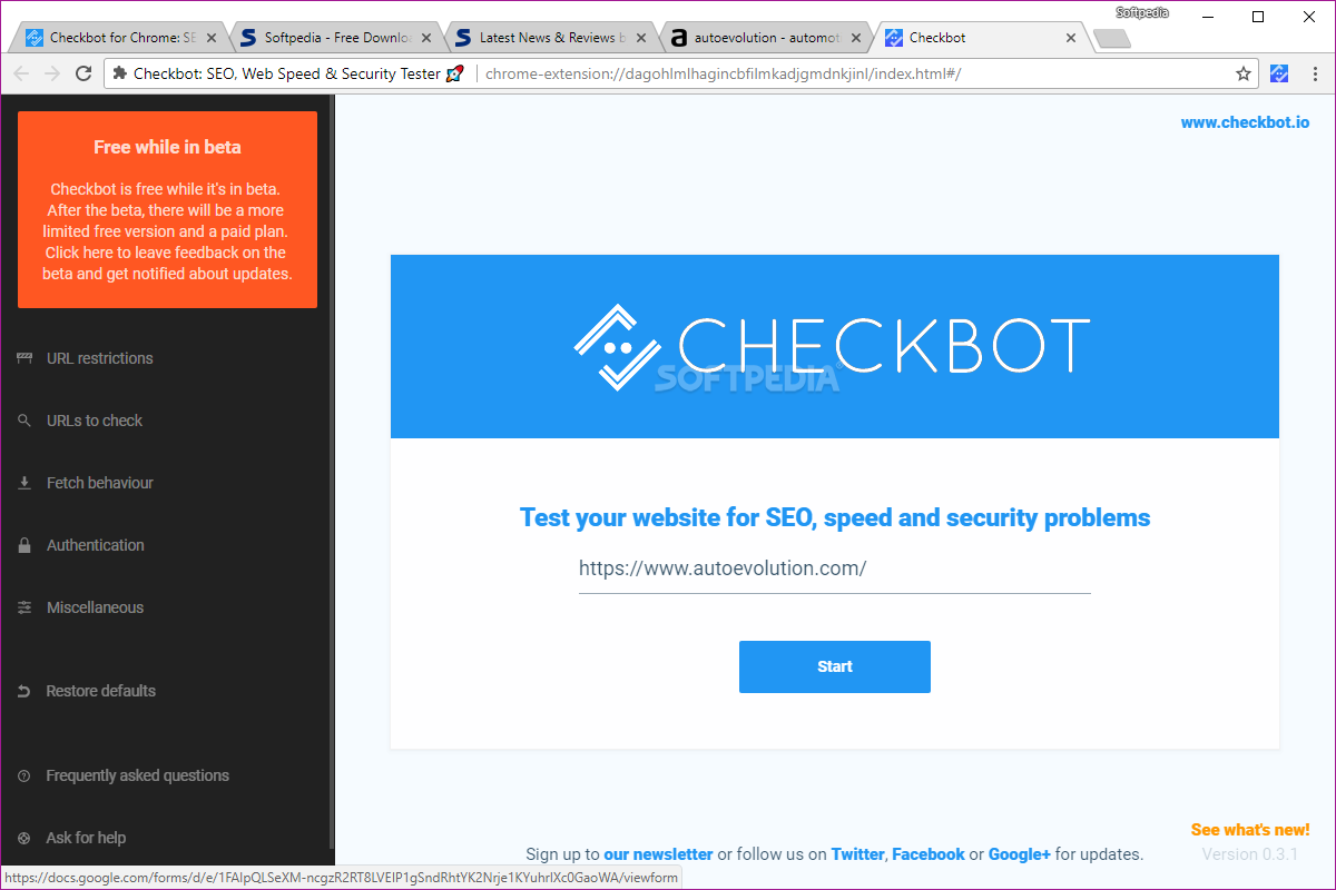 Checkbot for Chrome