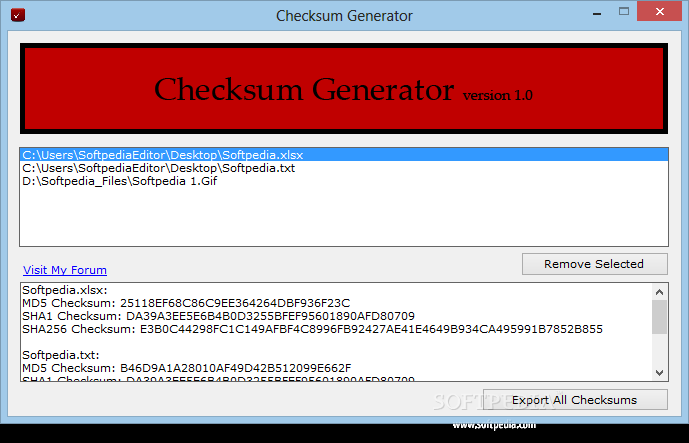 Checksum Generator