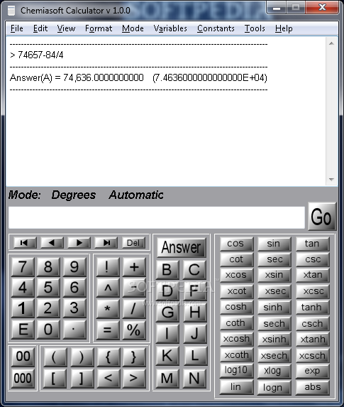 Chemiasoft Calculator