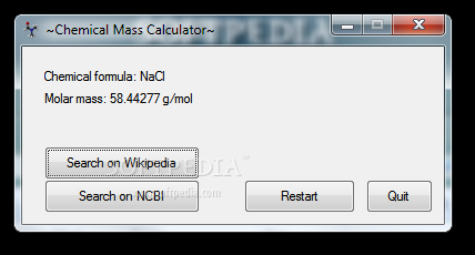 Chemical Mass Calculator