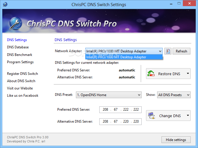 Top 28 Network Tools Apps Like ChrisPC DNS Switch Pro - Best Alternatives