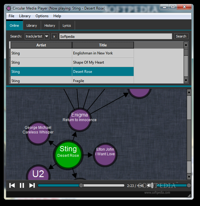 Circular Media Player