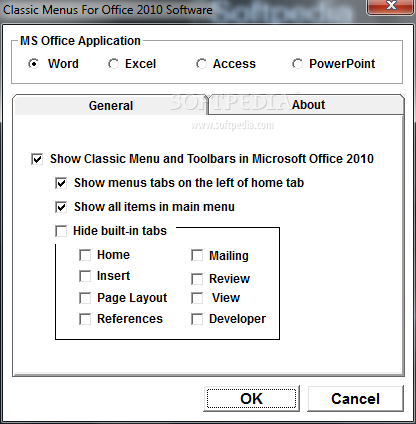 Classic Menus For Office 2010 Software