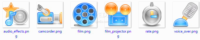 Clean Video production Stock Icons