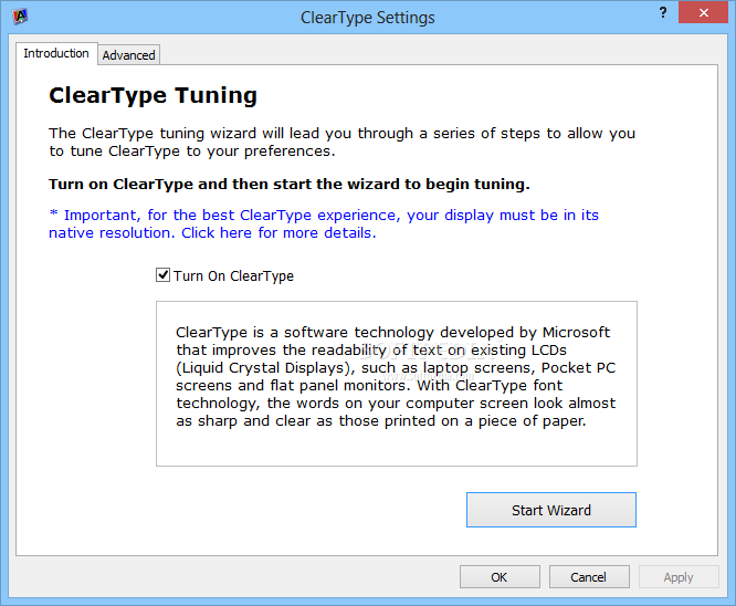 ClearType Tuner PowerToy