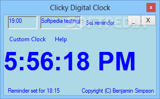 Clicky Digital Clock