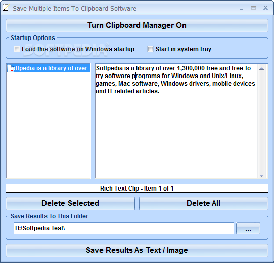Save Multiple Items To Clipboard Software