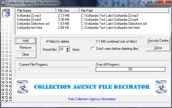 Collection Agency File Decimator