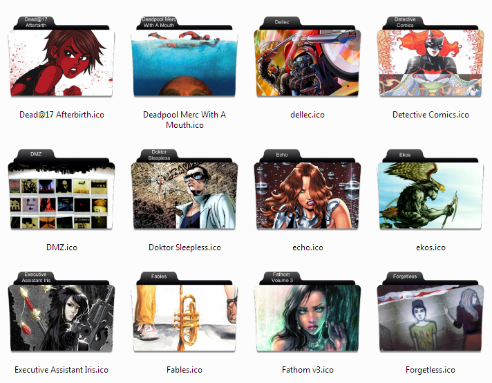 Top 45 Desktop Enhancements Apps Like Comic Book Folder Icons 3 - Best Alternatives
