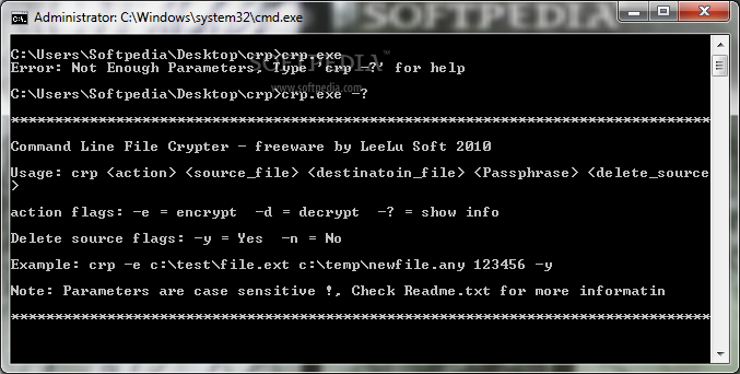 Command Line Crypter
