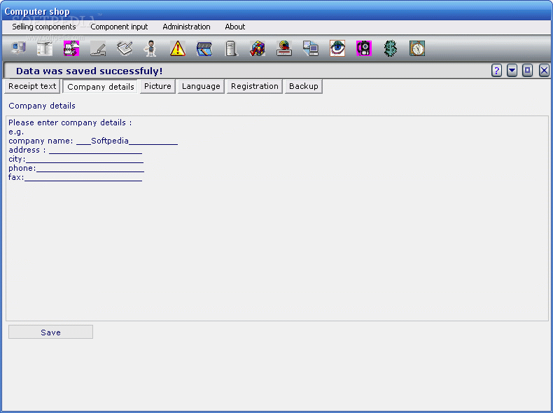 Computer shop management software