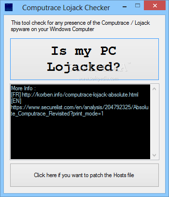 Computrace Lojack Checker