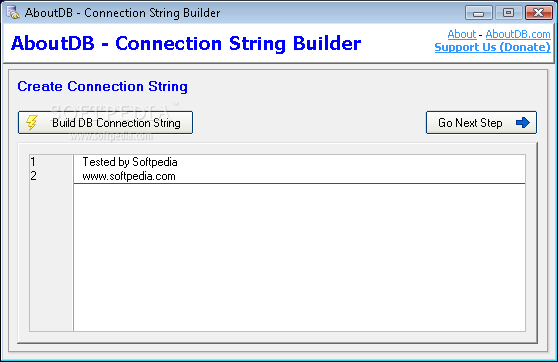 AboutDB Connection String Builder