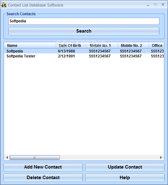 Contact List Database Software