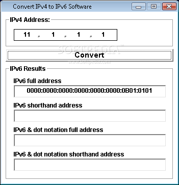 Convert IPv4 to IPv6 Software