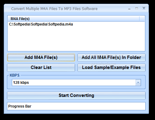 Convert Multiple M4A Files To MP3 Files Software