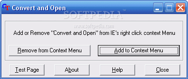 Convert and Open