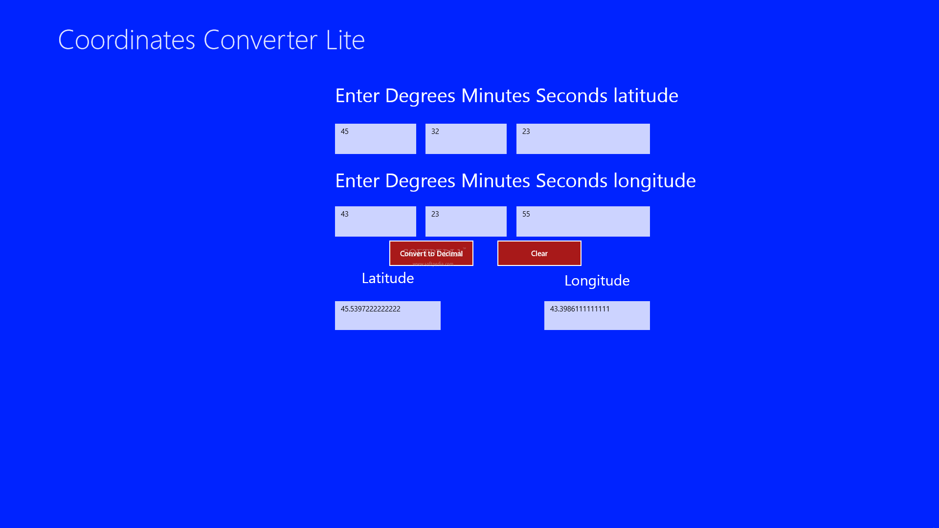 Coordinates Converter Lite