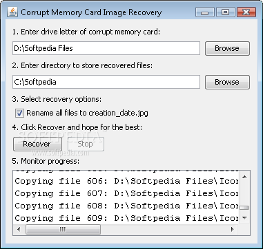 Corrupt Memory Card Image Recovery