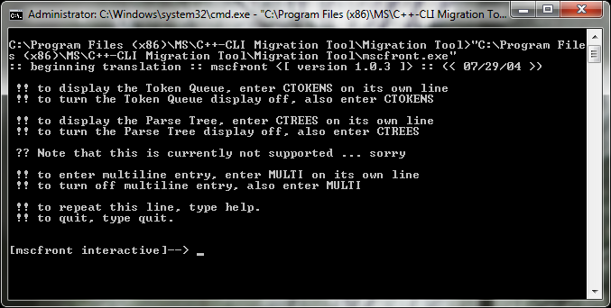 C++-CLI Migration Tool
