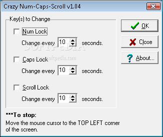 Crazy Num Caps Scroll