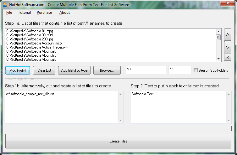 Create Multiple Files From Text File List Software