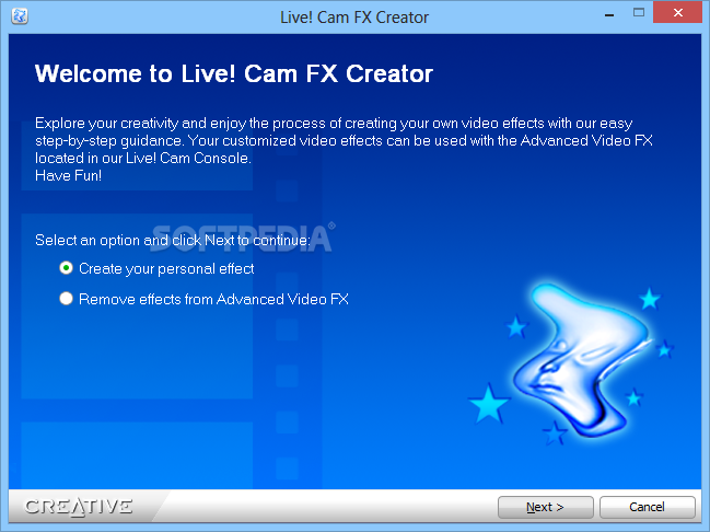 Creative Live! Cam FX Creator