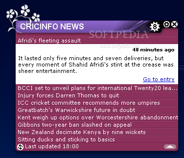 Cricinfo News