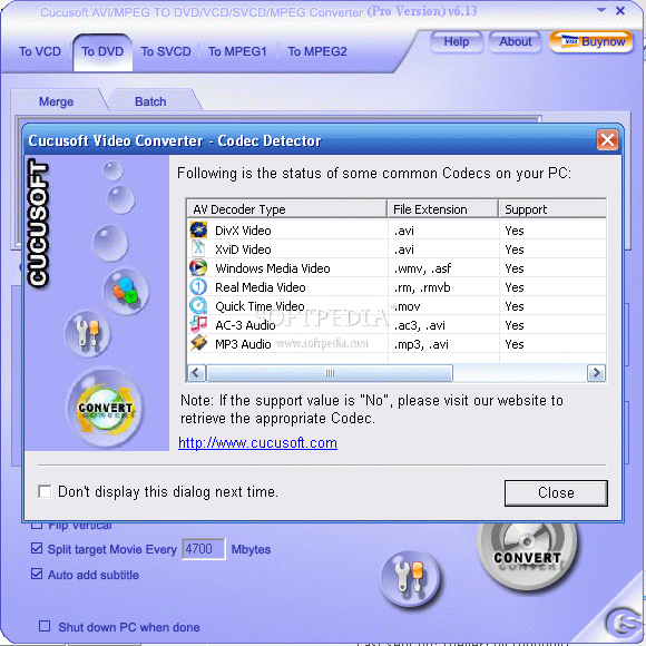 Cucusoft AVI to DVD VCD SVCD MPEG Converter Pro