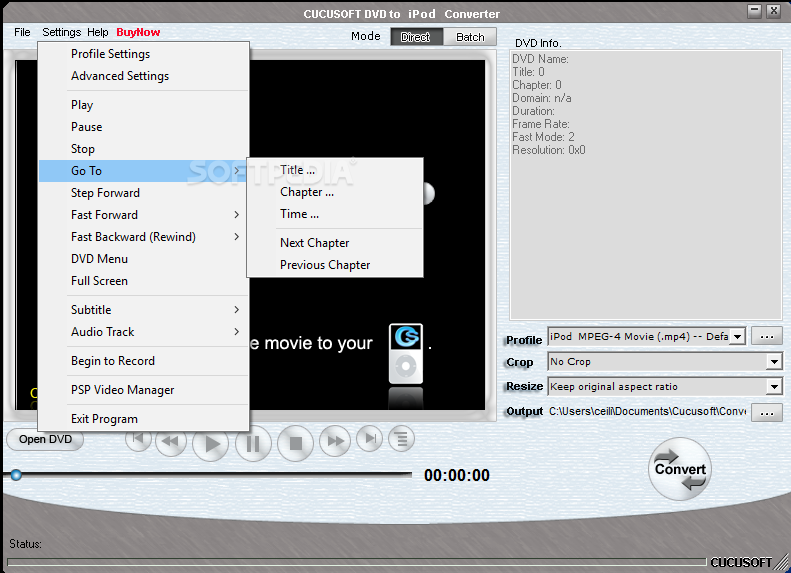 Cucusoft DVD to iPod Converter Cucusoft DVD to iPod Converter