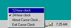 Cursor Clock