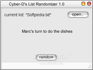 Cyber-D's List Randomizer