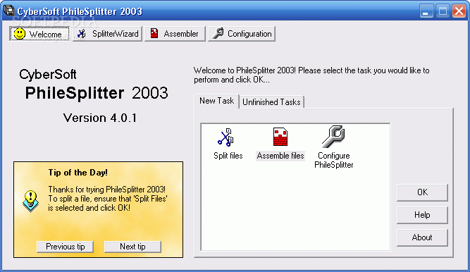 Top 10 System Apps Like CyberSoft PhileSplitter 2003 - Best Alternatives