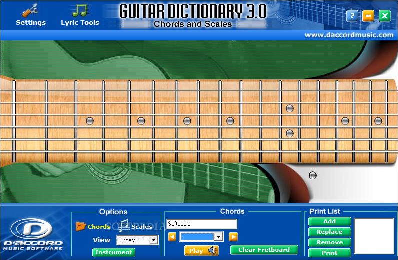 D'Accord Guitar Chord Dictionary