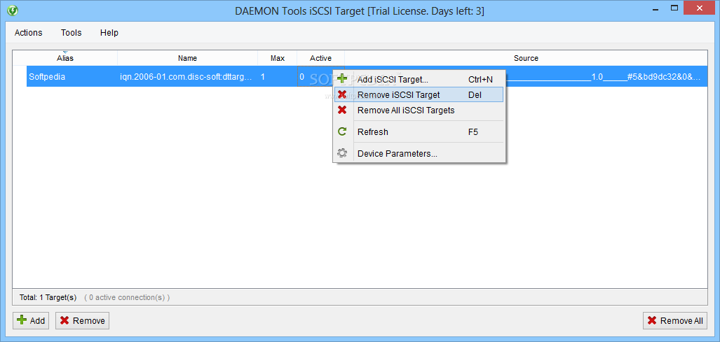 DAEMON Tools iSCSI Target