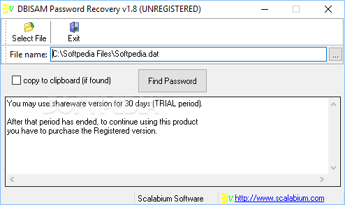 DBISAM Password Recovery