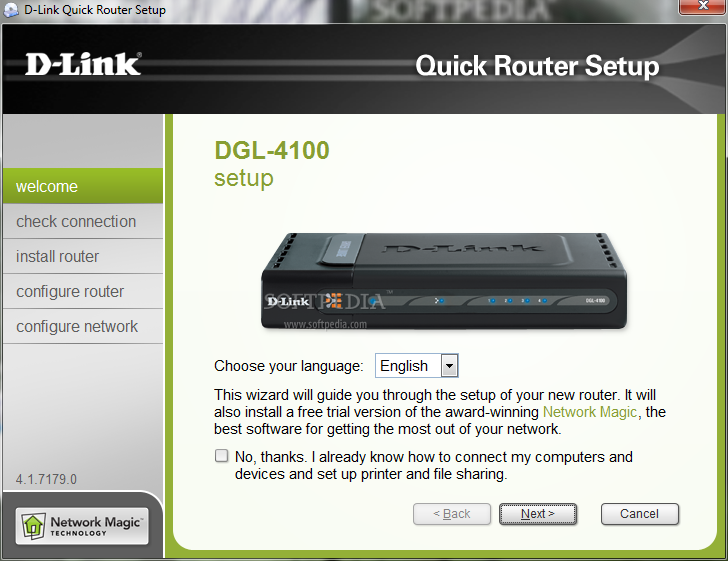 D-Link DGL-4100 Quick Router Setup