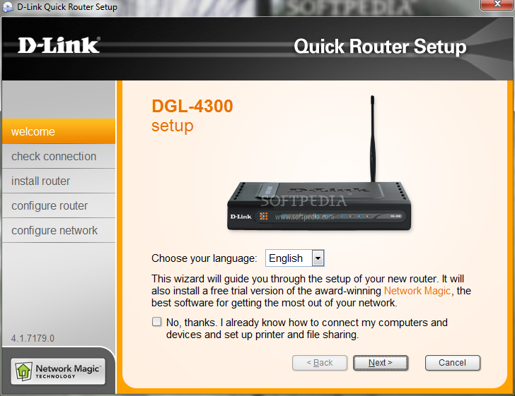 D-Link DGL-4300 Quick Router Setup