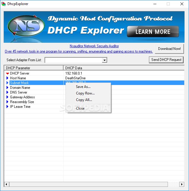 DHCP Explorer