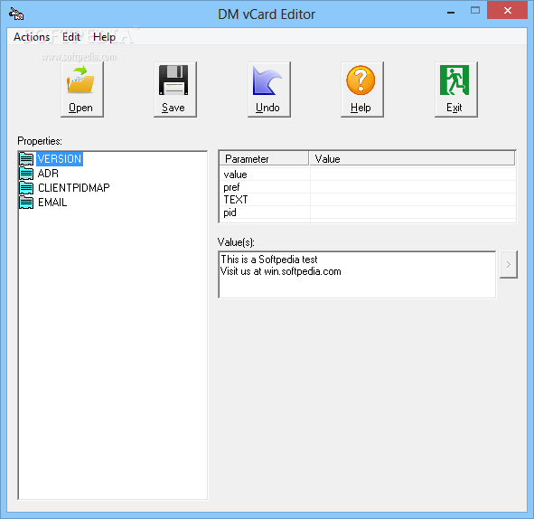 DM vCard Editor