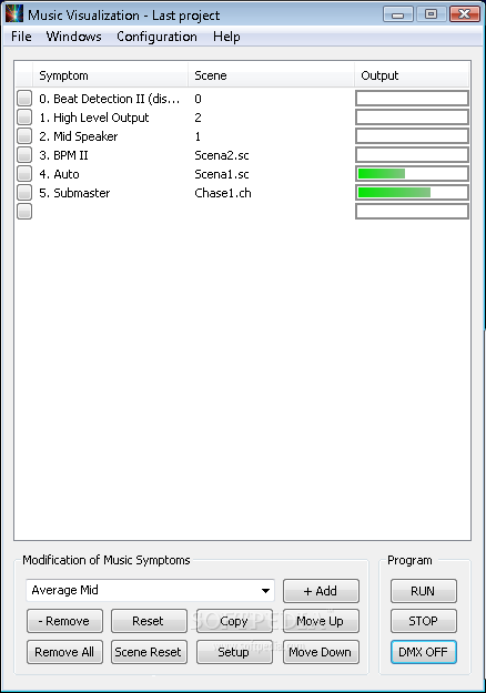 DMX512 Music Visualization