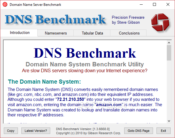 DNS Benchmark