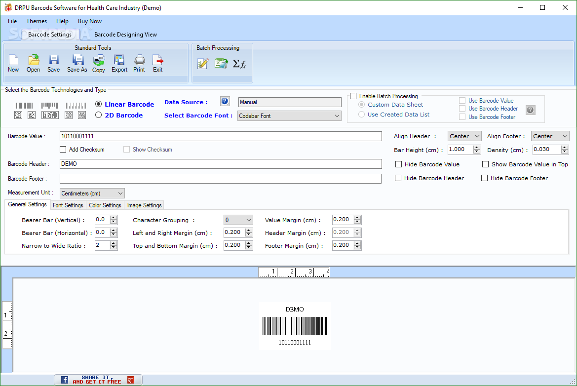 DRPU Barcode Software for Health Care Industry
