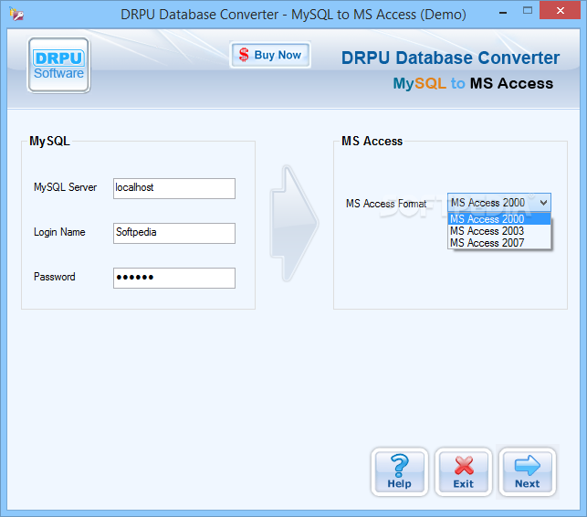 DRPU Database Converter - MySQL to MS Access