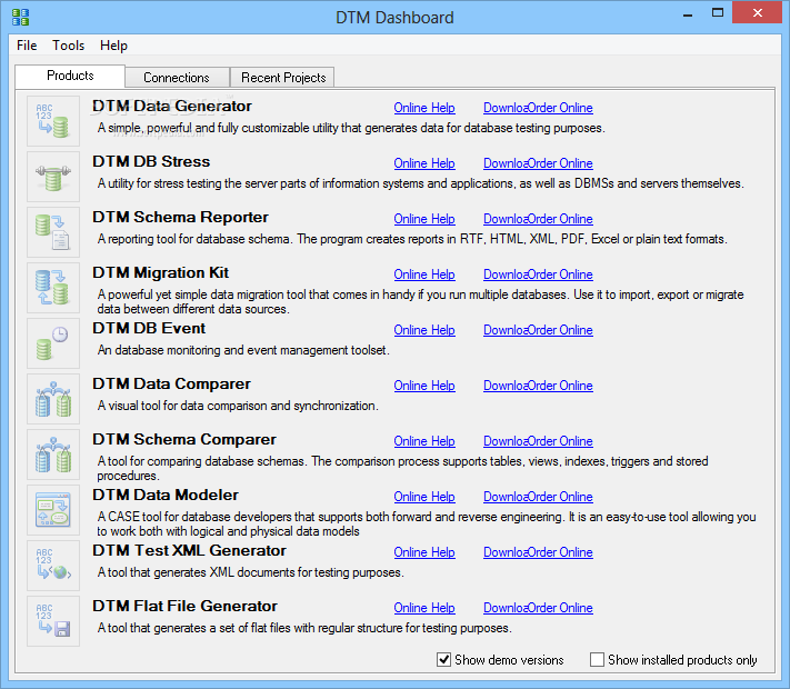 DTM Dashboard