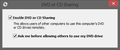 DVD or CD Sharing